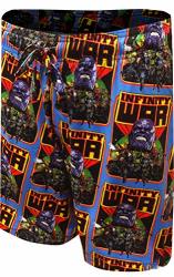 Mad Engine Men's Marvel Comics Infinity War Thanos Lounge Shorts Large Turquoise