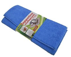 Betwoo 12 By 16-INCH Microfiber Dish Drying Mat pad 2 Pack Blue