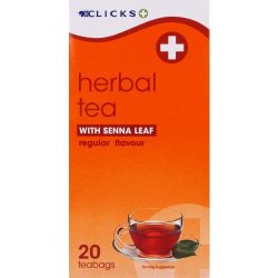 Clicks Herbal Tea With Senna Regular 20 Tea Bags