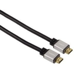 Hama - HDMI High Speed Cable Metal 24k Gold-plated Double Shielded Ethernet 0.75m