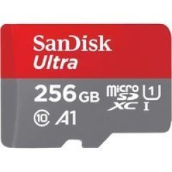 SanDisk Ultra 256GB Micro Sdxc Card Red & Grey