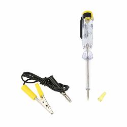 Kkmoon 6V 12V 24V Circuit Tester Voltage Tester Electrical Voltage Test Pen With Indicator Light Alligator Clip