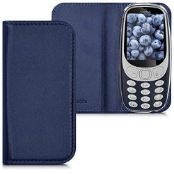Kwmobile Practical And Chic Flip Cover Protective Shell For Nokia 3310 2017 In Dark Blue