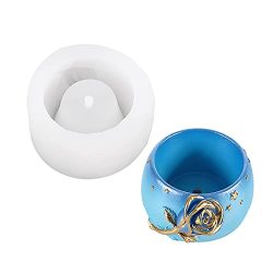 Apofly Silicone Moulds,Concrete Moulds,Cement Candle Mold DIY Flower Pot Holder Mould Succulent Plants Concrete Planter Vase Molds Apofly Silicone Moulds,Concrete Moulds,Cement Candle Mold DIY Flower Pot Holder Mould Succulent Plants Concrete Planter Vase Molds