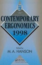 Contemporary Ergonomics 1998 Hardcover