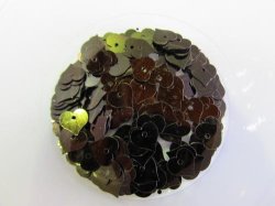 Sequins Shapes- Dark Brown Heart - 70PC