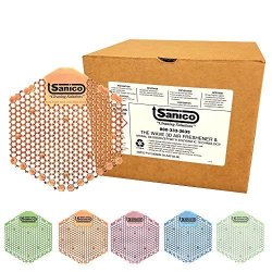 Sanico The Wave 30-DAY Air Freshener And Urinal Deodorizer Screen With Enzymatic Technology Mango - 10 Per Case