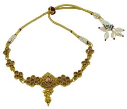 Gold Tone Ethnic Traditional Upper Arm Bracelet Women Designer Armlet Jewelry IMOJ-ARM19B