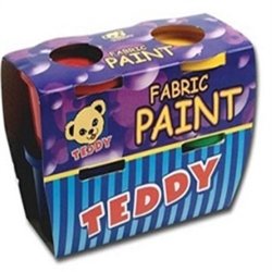 Teddy Fabric Paint 4X100ML Tub