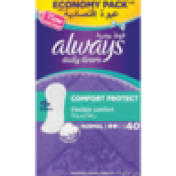 Always Comfort Protect Daily Liners 40 Pack