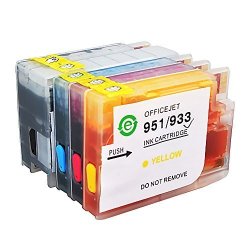Aomya 4 Pack Refillable Ink Cartridge Replacement For Hp 932 933 With Full Ink For Hp Officejet 6700 Premium Hp Officejet 6600 Hp 6100 Hp 7110 Hp 7610 Hp 7612 Black Cyan Magenta Yellow