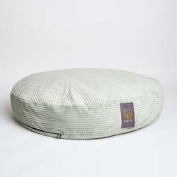 Cord Velour Dog Bed - Duck Egg Large