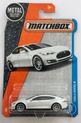 Matchbox 2017 Mbx Adventure City Tesla Model S 26 125 White
