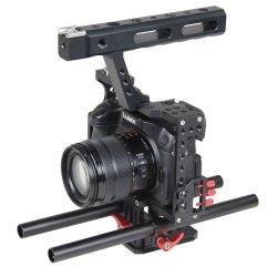 Yelangu Ylg0904a-b Handle Video Camera Cage Stabilizer For Panasonic Lumix Dmc-gh4 Sony A7 & A7...