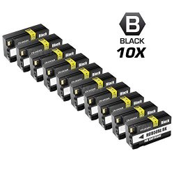 Inkuten 10 Pack Of Hp 950XL CN045AN Professionally Remanufactured High Yield Black Inkjet Cartridge For Hp Officejet Pro 251DW 276DW Mfp 8100 8600 8610 8615 8620 8630 Printers