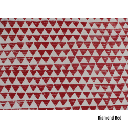 Red Printed Napkin Set - Diamond