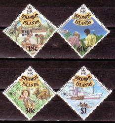 Solomon Islands 1988 Operation Raleigh Volunteer Project Sg 558-61 Complete Unmounted Mint Set