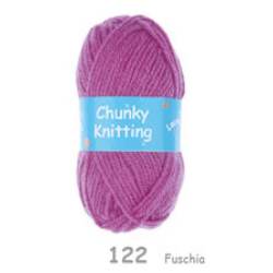 DK 122 Fuschia chunky Knitting Wool 100g