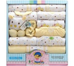 Newborn Baby infants 100% Cotton Clothing Cute Gifting SET-18 Pcs Yellow Thick Fabric