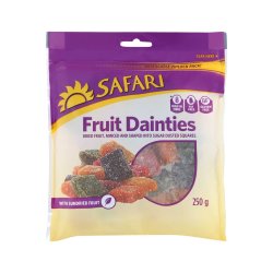 Safari Mixed Dried Fruit Cubes Asstd 250G