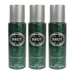 Brut 3 X Original Deodorant Body Spray 200ML For Men Faberge