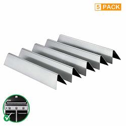 Grisun 7620 17.5INCH Flavorizer Bars For Weber Genesis 300 Series SUS-304 Stainless Steel Heat Plates Deflectors For Genesis E310 E320 E330 S310 S320 S330