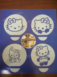 Hello Kitty Cupcake Stencils