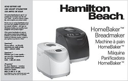 Hamilton Bread Machine Maker Instruction Manual & Recipes