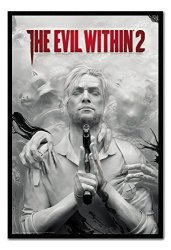 The Evil Within 2 Poster Magnetic Notice Board Black Framed - 96.5 X 66 Cms Approx 38 X 26 Inches