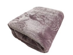 Queen Size Pure Mink Super Soft Blanket Embossed Pattern