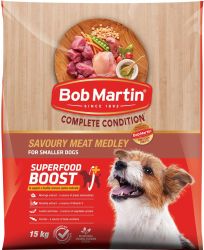 Bob Martin - Dry Dog Food Savoury Meat Medley - 15KG