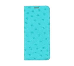 Bookcase Magnetic Samsung S8 Plus Ostrich Leather Turquoise