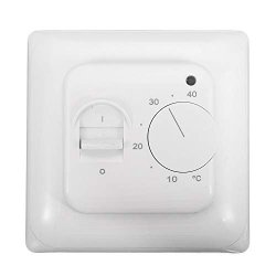 Euone Thermostat Switch Clearance 230V Ac 16A Manual Underfloor Heating Electric Thermostat Switch + Floor Sensor
