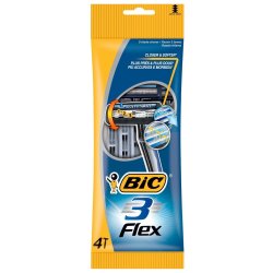 BIC FLEX3 Mens Disposable Razors 4 Pack