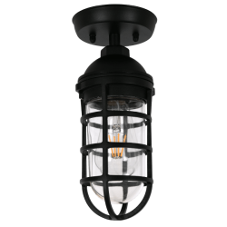 Route - Sand Black Outdoor Ceiling Light