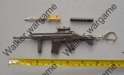 Miniature Gun Military Keychain Ring Ornaments Boutique Gift - Fn Scar Rifle