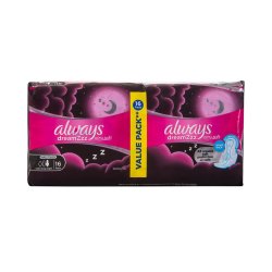 Always Dreamzzz Airy Soft Maxi Thick Extra Long Sanitary Pads 16 Pk