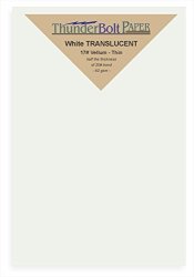 100 Soft Off-white Translucent 17 Thin Sheets - 4" X 6" 4X6 Inches Photo|card|frame Size - 17 Lb pound Light Weight Fine Quality Paper