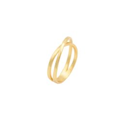 Olympic Cross-over 18CT Gold Ring - 54 Gold