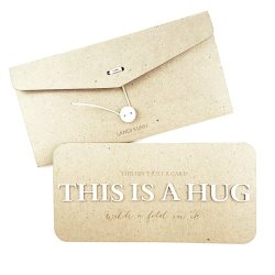 Blank Card hug White - Blank Card With Envelope