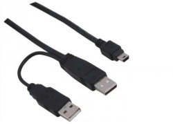 68cm USB to Mini USB Camera Cable Splitter