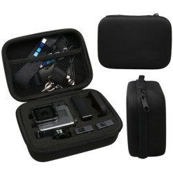 Black Medium Protective Storage Box Camera Travel Pouch Bag Case For Gopro Sjcam Xiaomi Yi