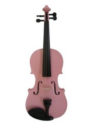 Flame Lily Violin Spruce Top Maple Back & Sides Pink 3 4 Size