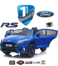 Kids Electric Ride On Car Ford Focus Rs Whole - Blue