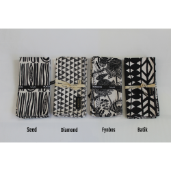 Charcoal Printed Napkin Set - Seed