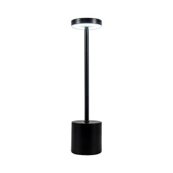 Vogue Rechargeable Dimmable Table Lamp Black Gold - Black