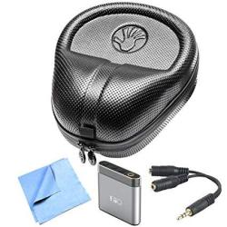 Slappa Hardbody Pro Full Sized Headphone Case Black Includes Bonus Gigastone 32GB Memory Card And More Fiio Portable Headphone Amplifier And More