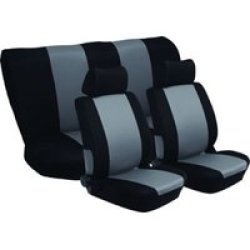 STINGRAY Nexus Full Car Seat Cover Set 6 Piece Black grey