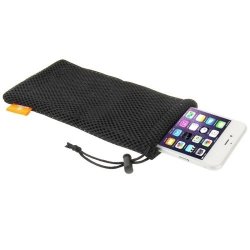 Haweel Pouch Bag For Smart Phones Power Bank And Other Accessories Size Same As 5.5 Inch Phone Black