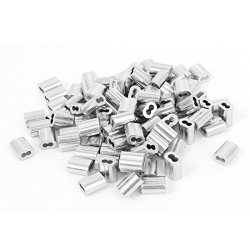 TUOREN 1/20Wire Rope Aluminum Sleeves Clip Fittings Cable Crimps 1.2mm Diameter-200pcs